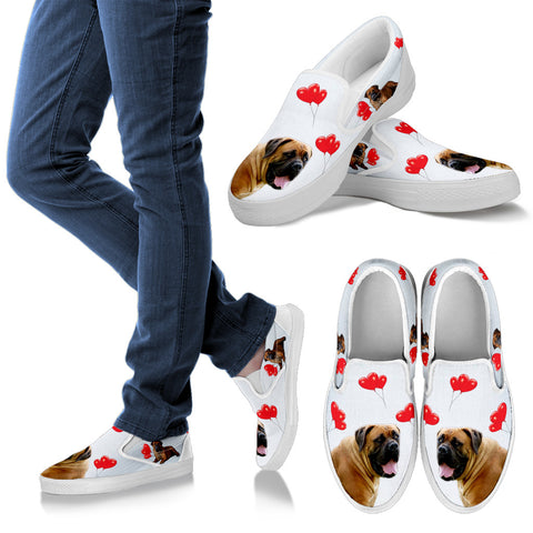 Valentine's Day SpecialSouth African Boerboel Print Slip Ons For Women