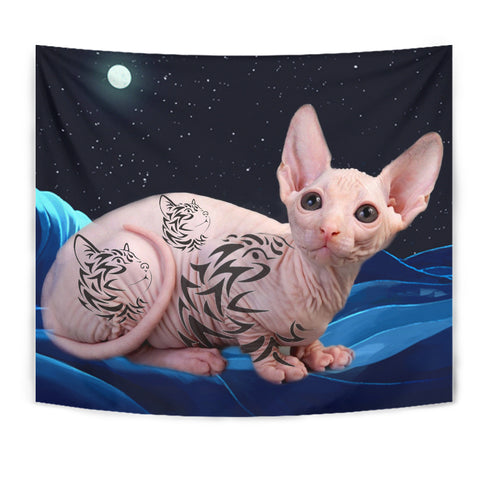 Cute Sphynx cat Print Tapestry