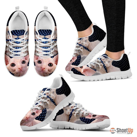 Sphynx Cat Print Running Shoes For Women