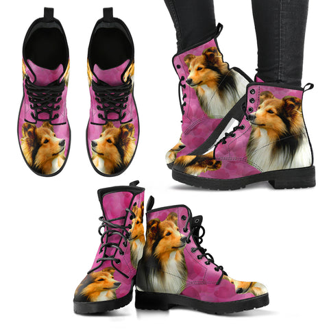 Valentine's Day SpecialShetland Sheepdog Print Boots For Women