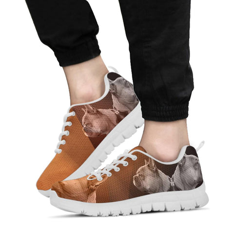 French Bulldog On Brown Print Running Shoes