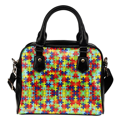 Autism Symbol Shoulder Handbag