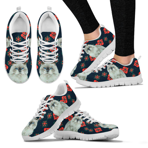 Himalayan Cat Christmas Print Running Shoes For Women