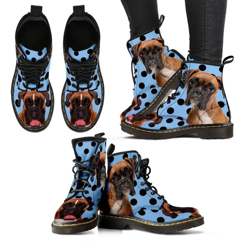 Boxer Print Boots For WomenExpress Shipping