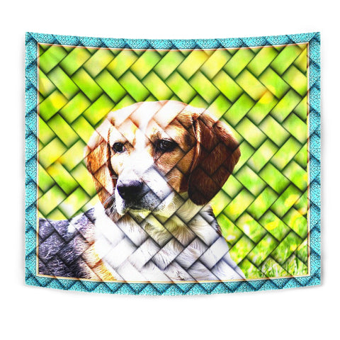 Beagle Dog Art Print Tapestry