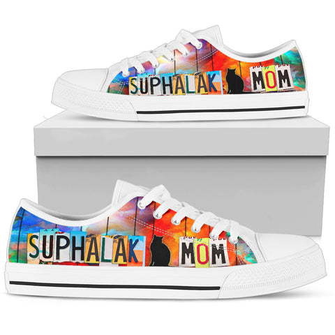 Suphalak Mom Print Low Top Canvas Shoes for Women