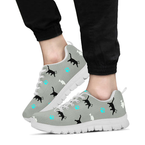 Cute Cats Patterns Print Sneakers