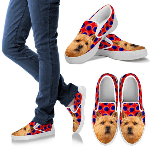 Norwich Terrier Print Slip Ons For WomenExpress Shipping