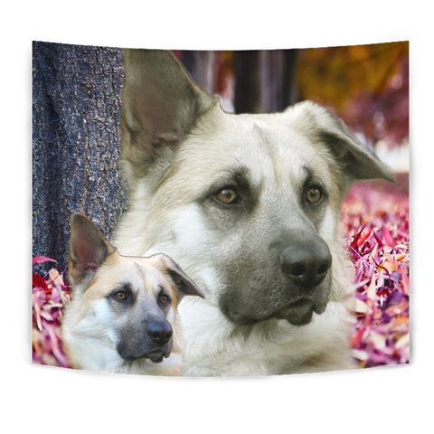 Cute Chinook Dog Print Tapestry