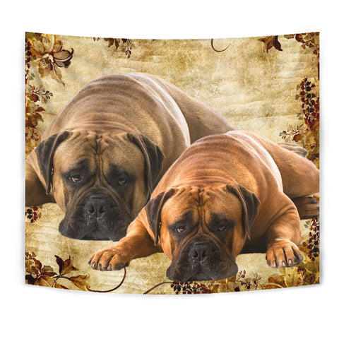 Bullmastiff Dog Print On Tapestry