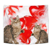 American Bobtail Cat Print Tapestry