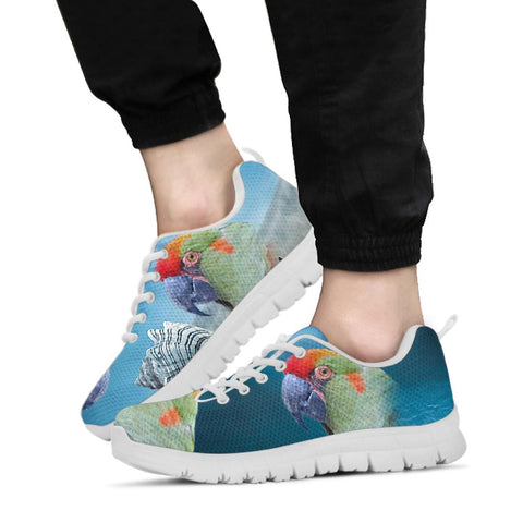 Cute Red-Fronted Macaw Print Running Shoes