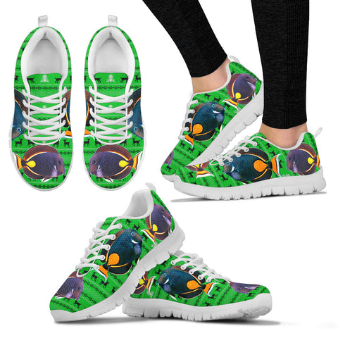 Acanthurus Achilles(Achilles Tang) Fish Print Christmas Running Shoes For Women