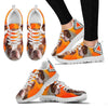 Red Boston Terrier Sneakers For Women