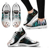 Bichon Frise Halloween Black Print Running Shoes For Women