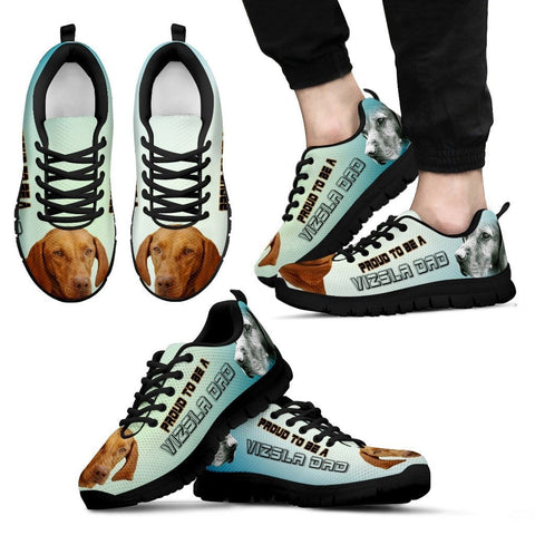 Proud To Be A Vizsla Dad Sneakers For Men Father's Day Special