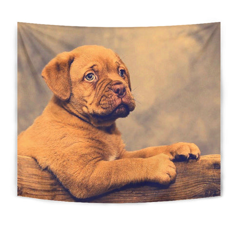 Dogue De Bordeaux (Bordeaux Mastiff) Puppy Print Tapestry