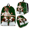 Brittany Dog Print BackpackExpress Shipping