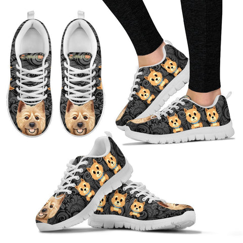 Norwich Terrier On BlackWomen's Running Shoes