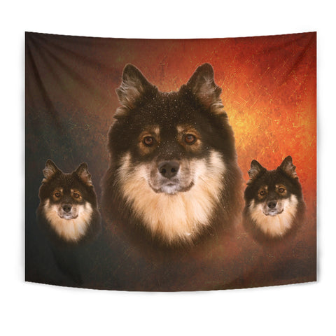 Cute Finnish Lapphund Print Tapestry
