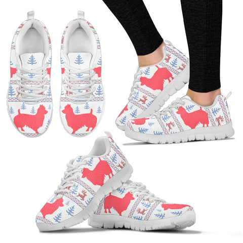 Australian Terrier Print Christmas Running Shoes For Women