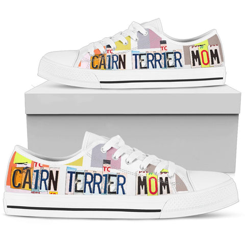 Cairn Terrier Mom Print Low Top Canvas Shoes for Women