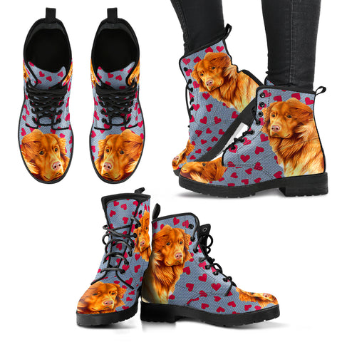 Valentine's Day SpecialNova Scotia Duck Tolling Retriever Print Boots For Women