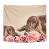 Cute Irish Setter Dog Print Tapestry