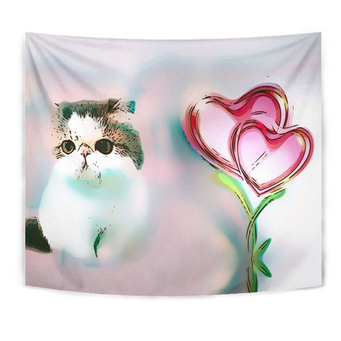 Exotic Shorthair Cat Print Tapestry