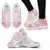 Valentine's Day Special Heart On Pink Print Running Shoes For Women
