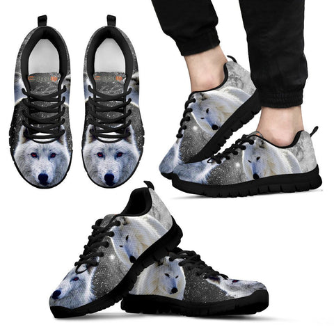 Dire wolf Print Sneakers Men (For Women, Select from DropDown)