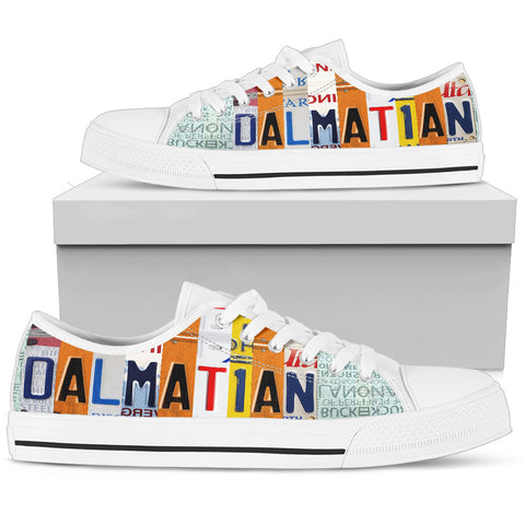 Amazing Dalmatian Mom Print Low Top Canvas Shoes For Women