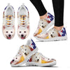 Cute American Eskimo Print Running Shoes For WomenFor 24 Hours Only