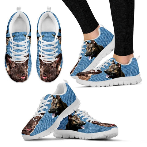 Dutch Shepherd Print (Black/White) Running Shoes For Women