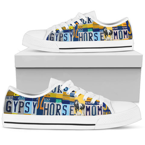 Gypsy horse Mom Print Low Top Canvas Shoes For Women