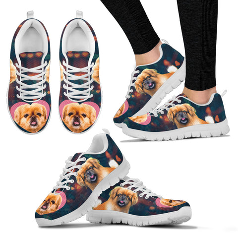 Valentine's Day SpecialPekingese Dog Print Running Shoes For Women