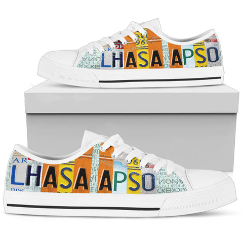 Amazing Lhasa Apso Mom Print Low Top Canvas Shoes For Women