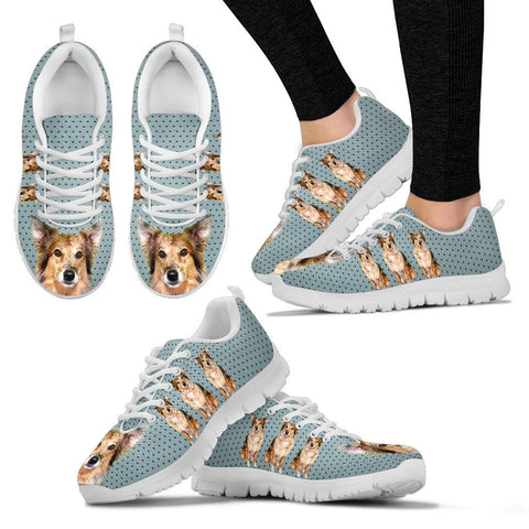 Customized Dog Print Running Shoes For WomenExpress ShippingDesigned By Gloria Shipman