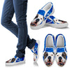 American Bulldog Print Slip Ons For Women Express Shipping