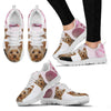 Yorkshire Pink White Print Running Shoes For Women