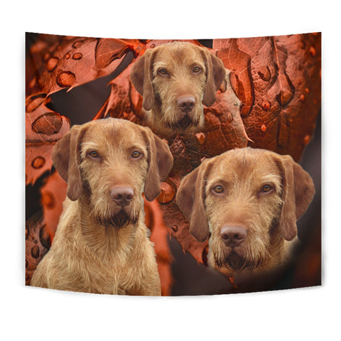 Cute Wirehaired Vizsla Print Tapestry