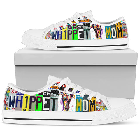 Women's Low Top Canvas Shoes For Whippet Mom