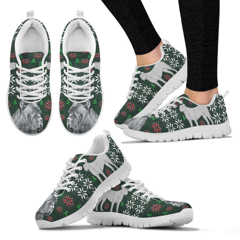 Cane Corso Dog Print Christmas Running Shoes For Women