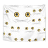 Cute Cat Face Print Tapestry