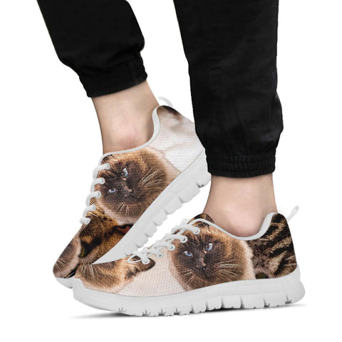 Himalayan Cat Print Running Shoes- For Cat Lovers