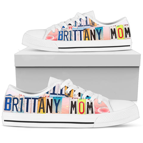 Lovely Brittany Mom Print Low Top Canvas Shoes For Women