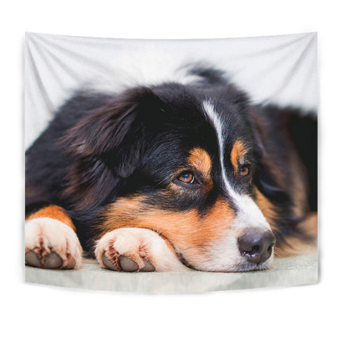 Australian Shepherd Dog Print Tapestry