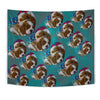 Cavalier King Charles Spaniel Dog On Heart Print Tapestry