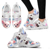 Cute White Chihuahua Print Running Shoes For Women