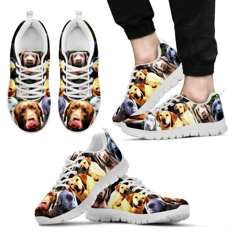 Multiple Labrador Retriever Print (Black/White) Running Shoes For MenLimited EditionExpress Shipping